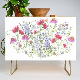 Flowering Meadow - Watercolor Credenza