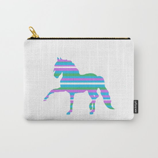Horse Stripes Carry-All Pouch