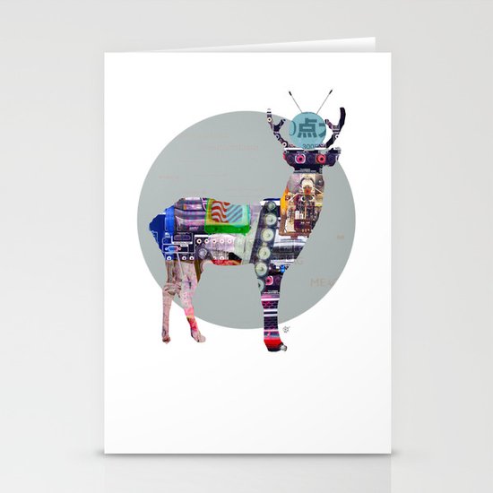 Deer Electric Stationery Cards