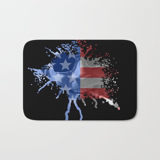 Hunter S. Thompson | Red, White & Blue | Blood Spatter Bath Mat