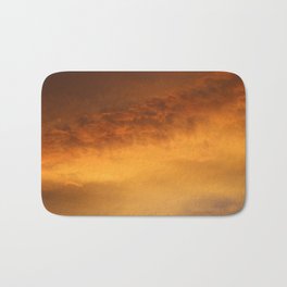 Fiery Sky Bath Mat | Sunrise, Nature, Sky, Clouds, Fire, Sunset, Fiery, Photo, Heavens 