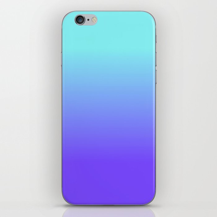 OMBRE BLUE COLOR  iPhone Skin
