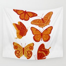 Texas Butterflies – Orange and Yellow Wall Tapestry