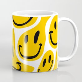 TRIPPY MELTING SMILE PATTERN Coffee Mug
