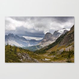 Beautiful Autumn Season in Canadian Mountains Fall Background Canvas Print