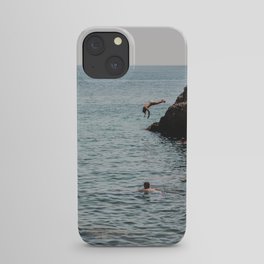 Dip Dive in the summer, sea photography, dreamy location, Wall Art Decor iPhone Case