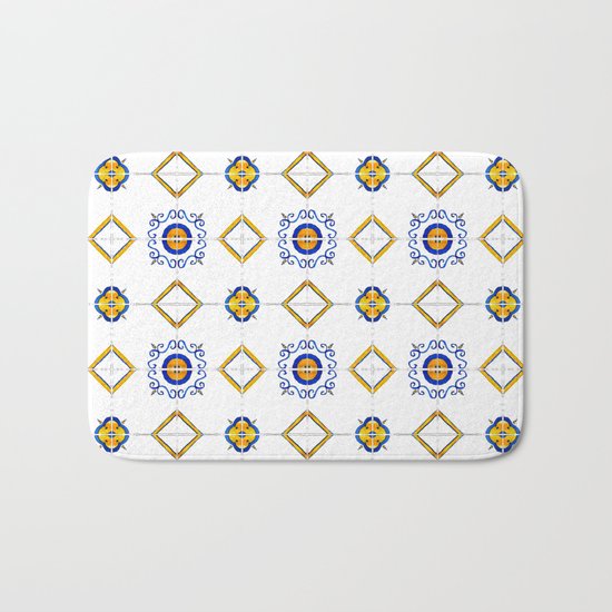 Majolica pattern Bath Mat