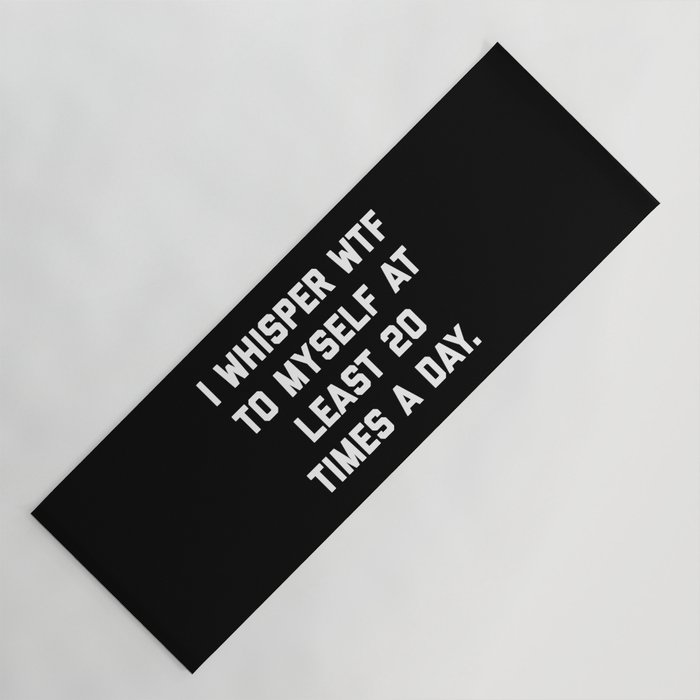 Yoga mat funny sale