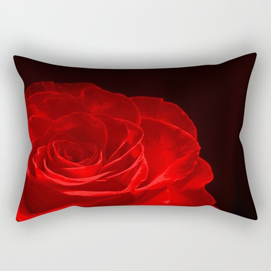 Rose Red Rectangular Pillow