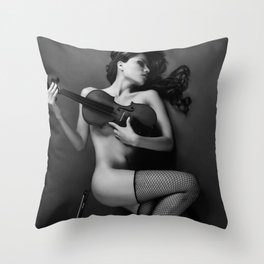 My first violin Throw Pillow