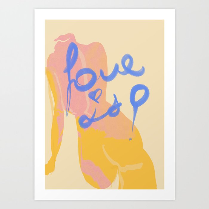 Love is Art Print