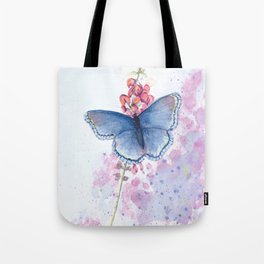 Butterfly blue Tote Bag