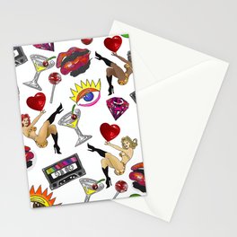 Pin-ups with retro fetish Stationery Card