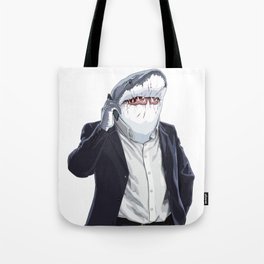Shark Businessman Tote Bag