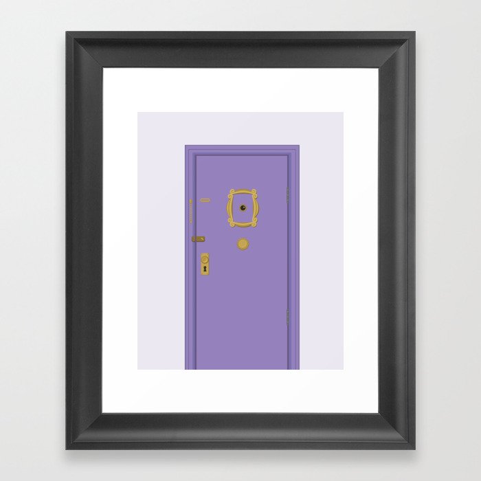 Purple Door Friends Apartment Framed Art Print By Paglistudio Purple Door Friends Apartment Framed Art Print