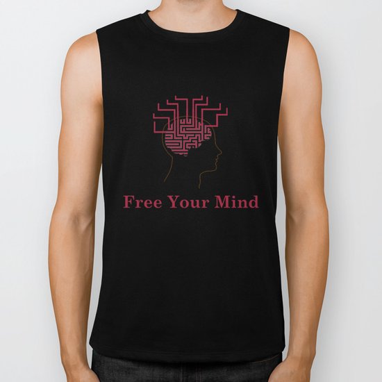 free your mind Biker Tank