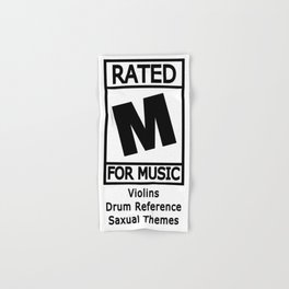 Rated M for Music Hand & Bath Towel