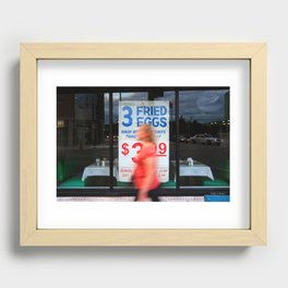 Fried Eggs on Broadway Recessed Framed Print