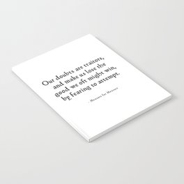 Measure for Measure - Inspirational Shakespeare Quote Notebook