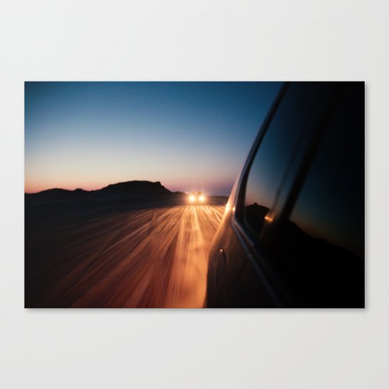 4x4 Sunset Drive Canvas Print