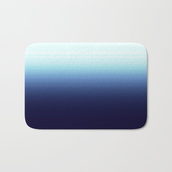 Nautical Blue Ombre Bath Mat