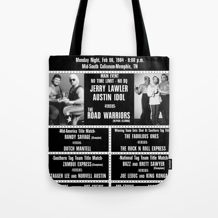 #11-B Memphis Wrestling Window Card Tote Bag