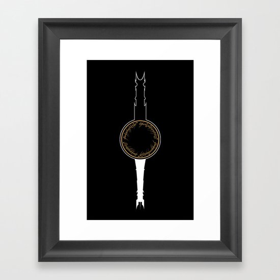 The Two Towers Framed Art Print