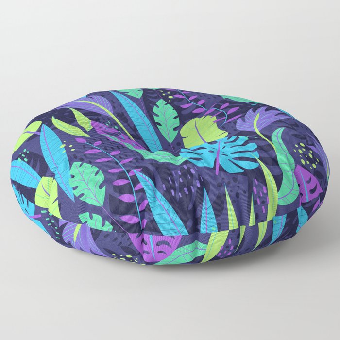 Magical Jungle Night Floor Pillow