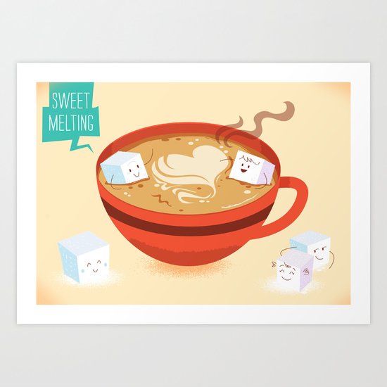 :::Sweet Melting::: Art Print