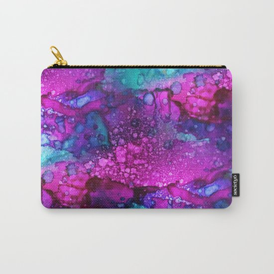 Melting Purple Alcohol Ink Abstract Carry-All Pouch