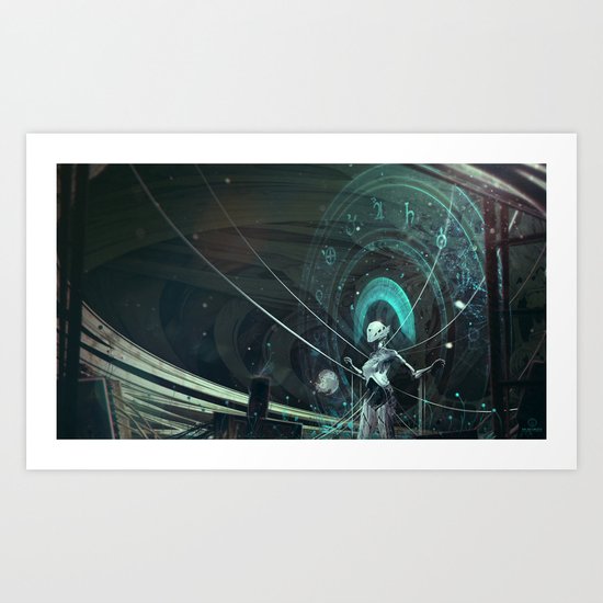 Solar circles Art Print