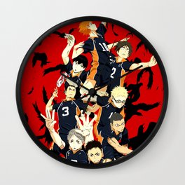 Anime Manga Volleyball Haikyuu Wall Clock