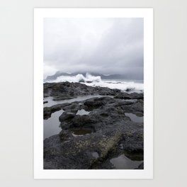 Faroe Islands rocky shores  Art Print | Seashore, Waves, Rockyshore, Landscape, Shoreline, Dramatic, Outdoor, Nature, Color, Water 