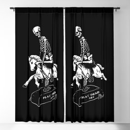 Play Dead Skeleton Blackout Curtain