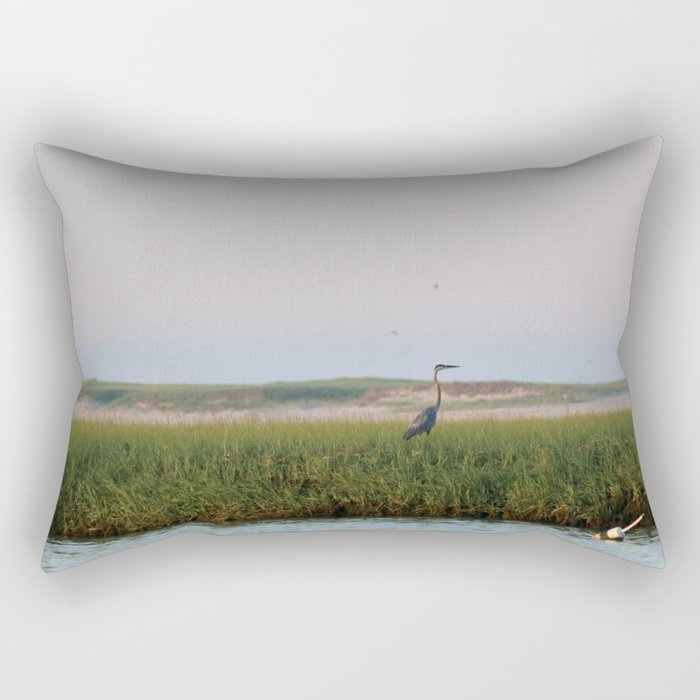 Blue Heron Rectangular Pillow