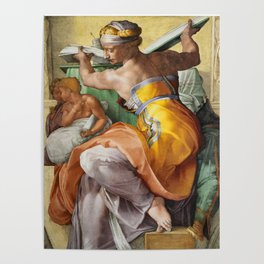 Libyan Sibyl, Sistine Chapel by Michelangelo Buonarroti Poster
