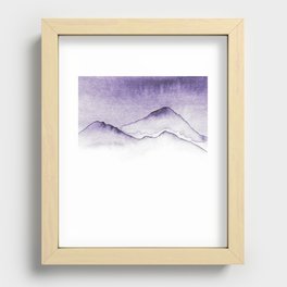 Where Eagles Dare Mountain Range Recessed Framed Print
