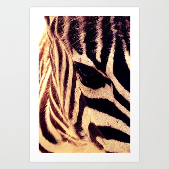 Zazu the Zebra Art Print