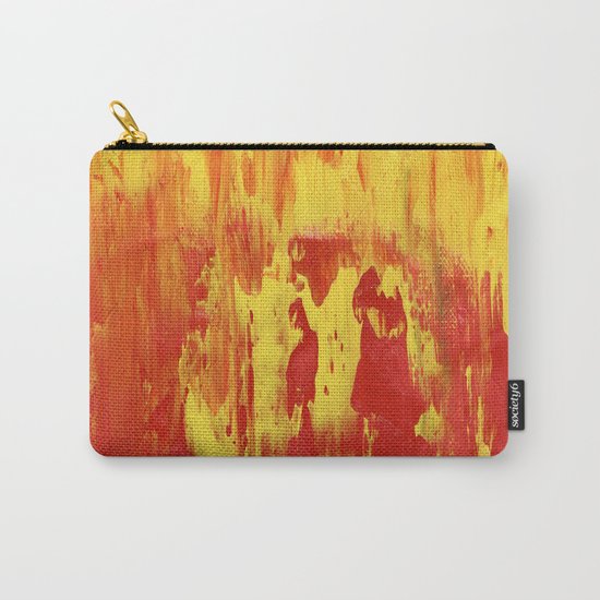 Yellow and Red make Orange Abstract Carry-All Pouch