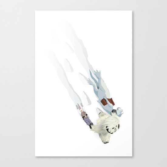 The Missing Wampa Scene Canvas Print