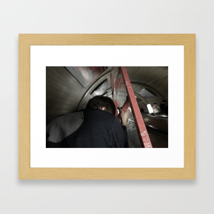 Hard Ladder Framed Art Print