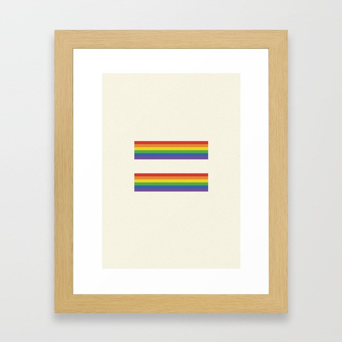 Equalities of the rainbow  Framed Art Print