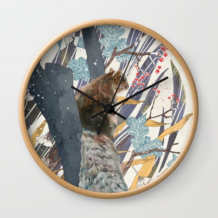 waiting for autumn Wall Clock
