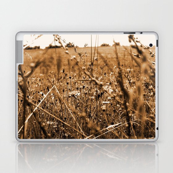 Summer Meadow Sepia Laptop & iPad Skin