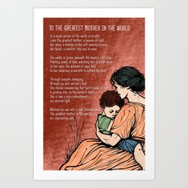 To Mother Gift for Mom Art Print