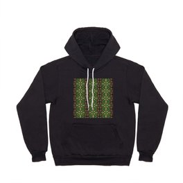 Liquid Light Series 59 ~ Red & Green Abstract Fractal Pattern Hoody