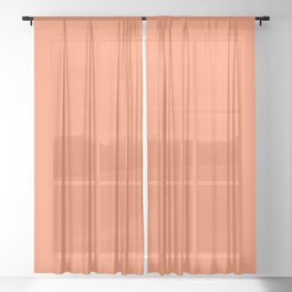Orange Creamsicle Sheer Curtain