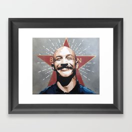 Bronson, Tom Hardy stencil art painting Framed Art Print