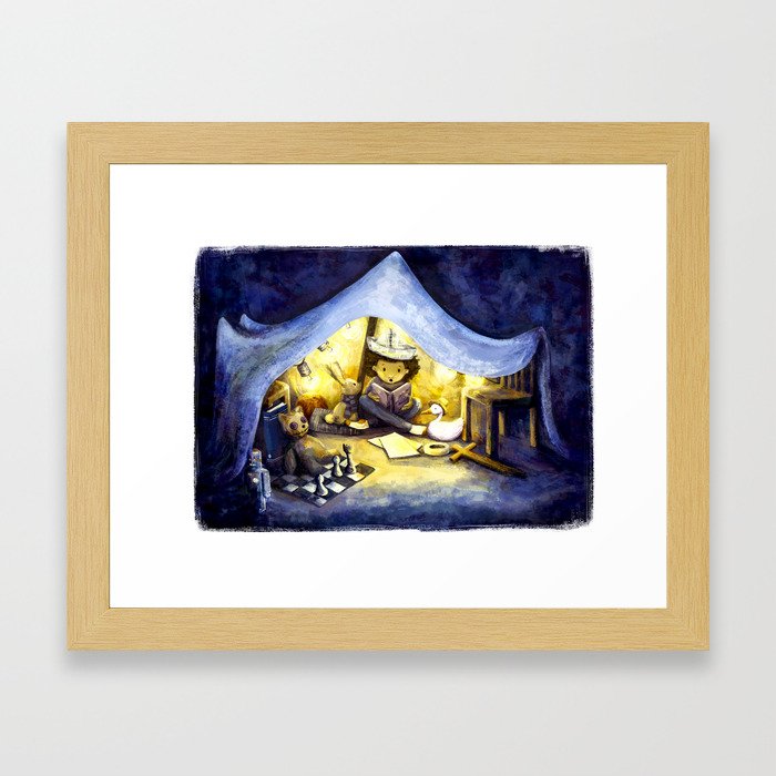 The Blanket Fort Framed Art Print