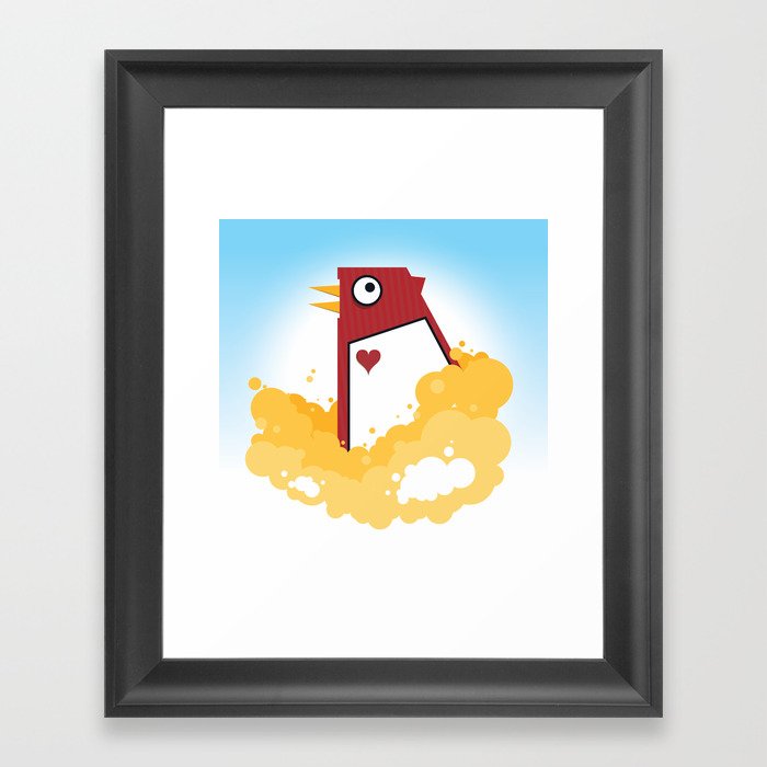 Big Chicken Framed Art Print